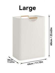 1 件可折叠洗衣篮，经典款式，多功能家居收纳盒，适用于卧室、浴室 - 米色 - 查看 12