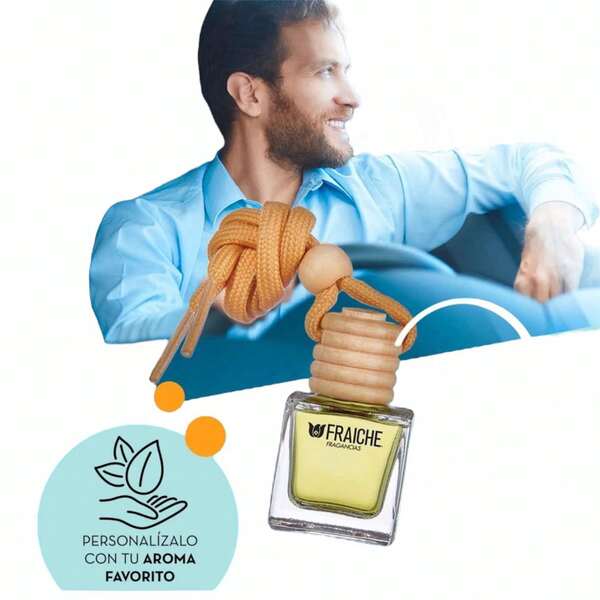 1 aromatizante Fraiche para auto, carro, caballero, ambientador con tu perfume favorito, aroma duradero y fresco, pequeño, portátil, fácil de usar, ideal para mantener el coche fresco, regalo práctico, accesorio de viaje esencial