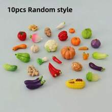 50 件/30 件/20 件/10 件/5 件迷你逼真蔬菜雕像，创意微型蔬菜，可用于娃娃屋装饰、微景观、微型超市道具、玩具食品道具、摄影道具 - 彩色 - 查看 14