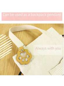 20 Stück Leder Haustier Haar Aufbewahrung Schlüsselanhänger, kreative Haustier Fell Sammel Hängedekoration, süßes Katzen- & Hunde-Haar Accessoire