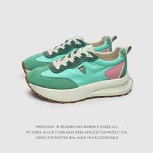 Women Chunky Shoes - 綠色 - 查看 2