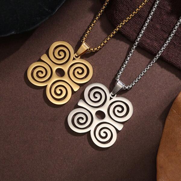 1 Piece Of Stainless Steel Hollow Rotating Circle Symbol
