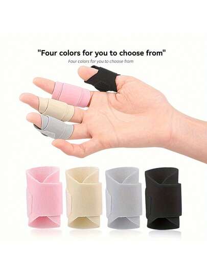 5/10 piezas de protectores ajustables para dedos, tiras reutilizables de , adecuados para 10 dedos, fijación protectora universal para los dedos, transpirables y cómodos, lavables a mano, adecuados para correr, sin necesidad de alimentación eléctrica, no incluye baterías