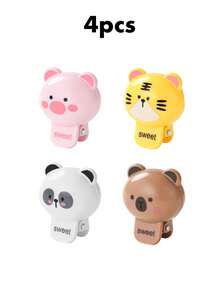 Funda protectora para cepillo de dientes con diseño de animales lindos - Estuche de viaje a prueba de polvo y transpirable, base inclinada para higiene, se ajusta a todos los cepillos de dientes (4 estilos), adecuado para uso diario, viajes, hotel, exterior, decoración del baño del hogar. De vuelta a la escuela.