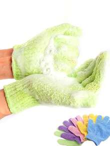 20/1 件双面去角质沐浴手套,中号身体磨砂手套,去除死皮细胞,去角质沐浴手套,手套式毛巾,清洁工具,淋浴配件,双面去角质手套,身体磨砂沐浴配件,尼龙去角质手套,身体磨砂手套 - 彩色 - 查看 4