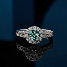 LOVESSOM 925纯银镀14k金莫桑石重圆戒指时尚情侣经典男女设计感高级创意个性轻奢小众华丽休闲简约经典复古风成熟日常佩戴约会派对婚礼旅行男士送女友情人节周年求婚订婚婚礼情人节母亲节新年礼物首饰