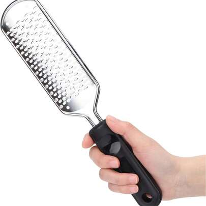 Professional Stainless Steel Foot File: Detachable & Reusable Design With Abrasive Surface. Effectively Removes Dead Skin, Calluses & Rough Patches On Heels. Ideal For Home Pedicures, Salon TreatmentsFoot Care. Perfect For Adults Seeking Professional Results.