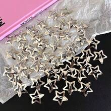 Star Hair Clips, Silver Metal BB Clips, Cool And Sweet Accessories For Girls - 銀色 - 查看 2