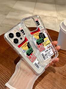 Coloridas etiquetas americanas Funda magnética para teléfono Cuerpo completo MagSafe Soporte de carga Protección Antiarañazos que no amarillea Cubierta transparente para teléfono inteligente Regalo para Apple Phone 11/11 Pro/11 Pro Max 12/12 Pro/12 Pro Max/13/13 Pro/13 Pro Max/14/14 Plus/14 Pro/14 Pro Max/15/15 Plus/15 Pro/15 Pro Max/16/16 Pro/16 Plus/16 Pro Max/16E/X/XS/XSMax/TPU Estuche protector de material, Protector magnético de teléfono 2 en 1 de dibujos animados, el mejor regalo de cumpleaños para tus amigos y familiares, adecuado tanto para hombres como para mujeres - transparente - Ver 3
