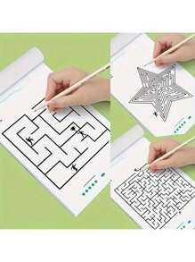 192 Pattern Focused Maze Training Book, Student Thinking Development Attention Game Puzzle Puzzle Development, Montessori Maze Game Book, As A Holiday, Halloween, Christmas Gift Christmas, Christmas Gifts, New Year Gifts School Supplies, School Essentials, Return To School, School Supplies, Return To School Supplies, Return To School Supplies