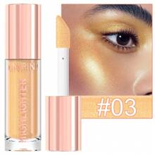 1pcs Liquid Highlighter - Shimmering Highlighter With Buildable Glow, High Quality & Long-Lasting Formula, Multi-Use As Eyeshadow, Facial & Body Highlighter For Parties, Stage Makeup, Everyday - Lightweight Liquid Shine For Cheeks, Eyes, Shoulders, Clavicle - Makeup Essential, Party Glow, Clear Glass Packaging, Precise Cap Design, Glossy Finish, Smooth Application, Festival Goers - 彩色 - 查看 13