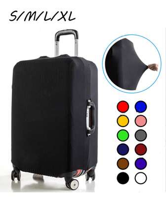 1pc S/M/L/XL Elastic Luggage Cover Luggage Protective Cover Luggage Cover Storage Suitcase Cover Trolley Case Luggage Protective Dust Cover
