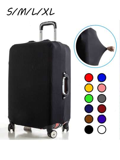 1pc S/M/L/XL Elastic Luggage Cover Luggage Protective Cover Luggage Cover Storage Suitcase Cover Trolley Case Luggage Protective Dust Cover
