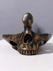 1 Stück abstrakte Schädel Blumentopf, kreative Horror Skulptur Blumenvase, individuelle Vase, Schädel Kunst Harz Vase Tischdekoration Zuhause, Wohnzimmer Deko Geschenk Vase, Halloween Zimmer Gothic Dekoration, Blumenvase, Blumentopf, Tischmittelpunkt, Pflanztopf, Blumenvasen