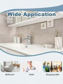 8pcs/6pcs/4pcs/2pcs Platic Sink Overflow Ring With Double Rings, Silver Plated For Kitchen Or Bathroom Home Bathroom Decor Fall Decor Back To School - Multicolor - View 7
