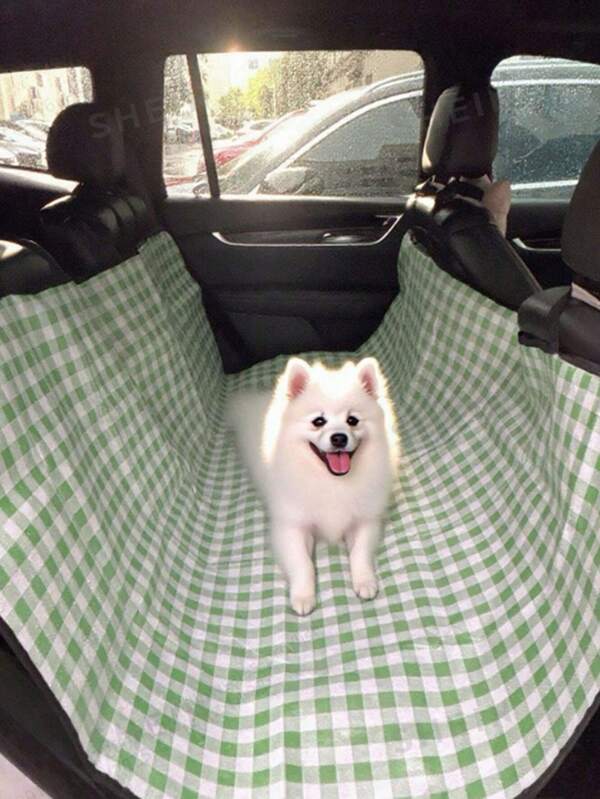 1pc Pet Car Seat Cover Mat, Rear Seat Protector Pad, Anti-Dirty Dog Car Seat Cover For Traveling
