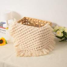 Newborn Photography Props Mohair Handmade Crochet Square Petal Decor Mat - Multicolor - View 15