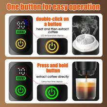 2026 New Intelligent Dual Temperature Coffee Maker, With Digital Display, 2.71 Oz Water Tank Capacity, 5.07 Oz Cup Capacity, 2500mAh*3 Battery - USB Charging, ABS Material, Fast Heating And Electric Espresso, Ideal For Travel And Office, Can Be Used As A Travel Coffee Cup, Also A Fashionable Coffee Maker.