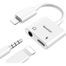 Adaptador Audifonos Jack 3.5mm Cable Para i-Phone Para iPad - Blanco - Ver 1