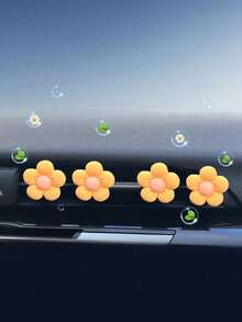 4 pièces Diffuseur de parfum pour aération de voiture en forme de fleur mignonne, décoration intérieure de voiture personnalisée, style de déesse - A - Voir 8