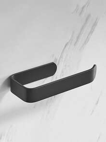 1 pieza Soporte para papel higiénico en forma de U sin taladro - Estantería de almacenamiento minimalista para el baño, dispensador de papel higiénico autoadhesivo, diseño sencillo, material de plástico, fácil de pegar - Multicolor - Ver 10