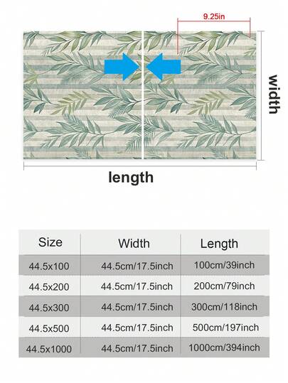 Roll Groen Leaf Gestreepte Peel Stick Wallpaper, Olive Moderne Farmho Self Adhesive Removable Waterproof PVC Material, Home (17.53*118inch) view 3