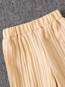 Korean Style New Girls Autumn Outfits Children's Suits Casual Comfortable Long-Sleeved Striped Shirts Two Pieces Set Girls Holiday Clothes