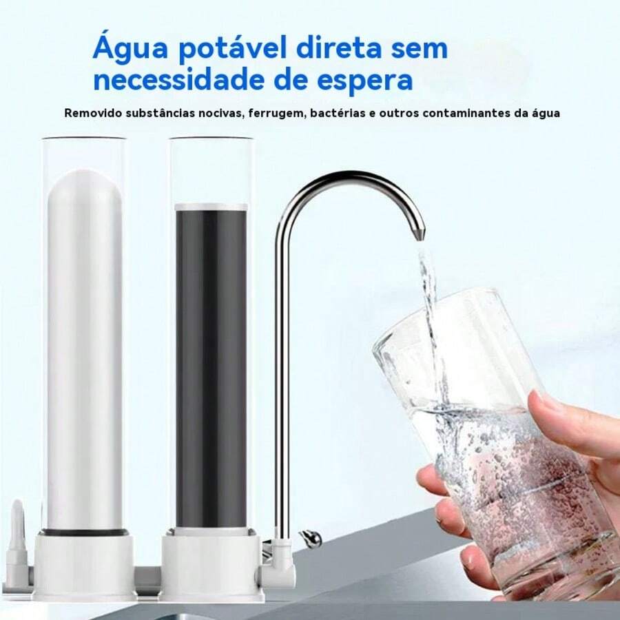 Household Water Purifier Transparent Tap Water Filter Ceramic Core Kitchen Water Purifier - ST2 - 查看 1