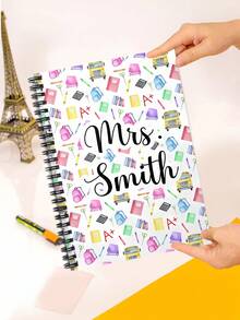 定制个性化教师笔记本、教师螺旋装订笔记本、教师退休礼物、开学第一天礼物、教师答谢礼物、男孩女孩礼物、学校必需品、儿童礼物 - 文具 - 查看 10