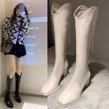 Women Mid-Calf Boots - Black Single Lining - View 1