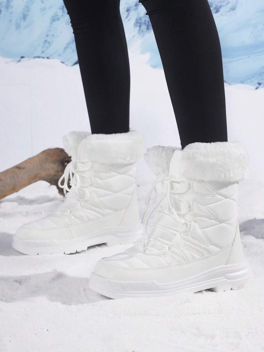 Women's Snow Boots, Anti-Slip, Waterproof, Outdoor Climbing, Thick Warm Winter Shoes