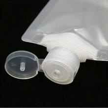 1/5/10 件旅行瓶便携式乳液包装袋液体化妆品包装袋化妆品洗发水吸盘袋防水防漏挤压袋航空友好型洗发水护发素乳液沐浴露旅行必备品海滩暑假返校 (100ml) - 無色 - 查看 5