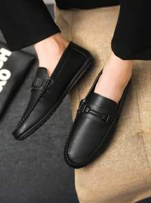 Herren Mode Business Anzugschuhe, bequeme Lederschuhe mit weicher Sohle, Slip-On Loafer (Produkt fällt klein aus, empfehlen Sie eine Nummer größer zu bestellen)