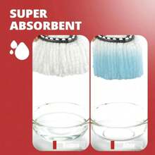 3-Pack Heavy Duty Spin Mop Refills | Extra Absorbent Microfiber Pads With 40% More Fibers | Universal Fit For Most Spin Mops | Machine Washable & Quick-Dry For Home Office Cleaning