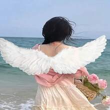 Accesorios de disfraz de alas de ángel, diseño sexy sin espalda, adecuado para actuaciones en el escenario de festivales y disfraces de fiesta, Halloween