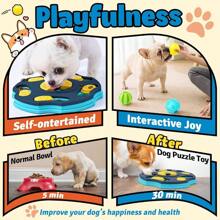 542YMX9 Pack AllAround Dog Puzzle Toy Set Mentally Stimulating Dog Enrichment Toys For Small To Medium Smart Dogs Includes Dog Lick Mat With Suction Cups - 全能狗狗益智玩具 - 查看 4