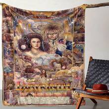 Maze Movie Theme Flannel Blanket - Extra Large, Soft & Comfortable, Polyester Blend, All Season, Machine Washable, Great For Bed, Sofa, Travel, Camping, Nap, Unique Gift Idea, Maze Movie Blanket | Modern Design | Polyester Blend, Maze Movie