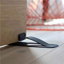 Multi-Function Door Stopper Ty Protector Creative Door Open Wedge Shaped Holder  Floor Door Stopper - Fashion Blue - View 7