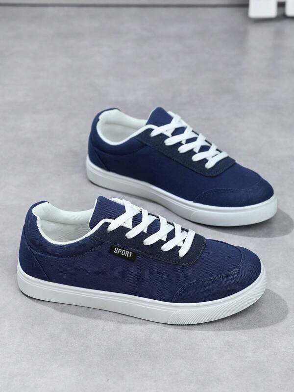 Men's Fashion Low-Top Lace-Up Skateboard Shoes, Lightweight Comfortable Casual Sneakers, Couple Shoes