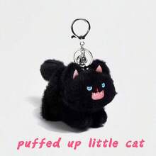 Cat Keychain Plush Black Cat Gifts Cute Keychains For Women Cat Lovers Gifts For Women Kawaii Cat Mom Backpack Accessories Bag Charms Halloween Keychain Christmas Gifts For Cat Lovers Kawaii Stuff - 最初的 - 查看 6