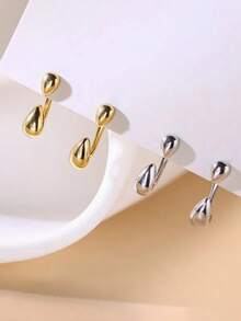 2PCS Fashion Simple Drop Earrings, Premium Feeling Light Luxury Temperament Hundred Earrings, Suitable For Daily Wear, Holiday Gifts, Back-To-School Season Gifts ,Halloween,Christmas,(Does Not Include Cardboard)