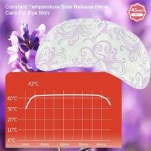 50片/30片/20片/1片装薰衣草蒸汽眼罩，缓解眼疲劳，改善睡眠质量，自发热睡眠眼罩，一次性温热眼罩，舒缓眼周肌肤，消除黑眼圈，恒温控制，超长加热 - 紫色 - 查看 2