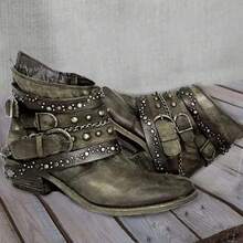 Women Ankle Boots & Booties - Green - View 4