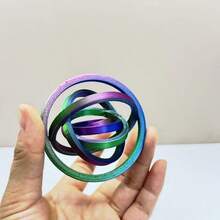 3D Printed , Office Stress Relief Toy, Creative Spinning Gyro, Holiday Gift - Multicolor - View 9