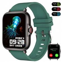 2.01" Full Touch Screen Smart Watch, Unisex Silicone Band Fitness Tracker, Pedometer, Calorie Counter, Multiple Sports Modes, Alarm, Call & Message Reminder, Compatible With Android & IOS, Fashionable Gift For Men/Women