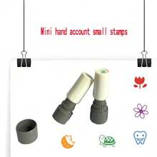 Mini Colorful Pattern Stamps For Scrapbooking, Classroom Activities, Teacher Stamps For Marking And Rewarding, Includes Sun, Smiling Face, Teeth, Turtle, Hedgehog, Pencil, Flower And More, Suitable For Home, School And Office Use - one-size - View 4