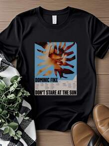 180g Pure Cotton Dominic Fike Don't Stare At The Sun Tour City 2023 T Shirt Full Size S-5XL 1T342 Unisex Comfortable Slightly Streetwear Designer Clothes Graphic Fashion Summer Casual Stylish Stretched For Women Versatile Top For Everyday Wear Print Round Neck Short Sleeve Breathable Soft Men