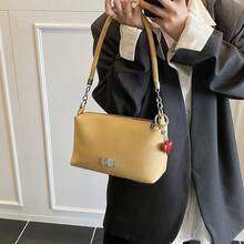 Women Shoulder Bags - 銀色+掛件 - 查看 4