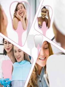 1 件镜子，手持化妆镜，随身旅行镜化妆镜，便携式美容镜，女士礼物，家居装饰，适用于水疗/浴室/家居/剃须/化妆镜