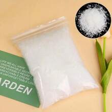 50g Sparkling White Glitter Artificial Snow Flakes - Shiny Plastic Christmas Village Decor, DIY Filler For Wreaths, Garlands, Holiday Displays And Festive Winter Wonderland Scenes, Shimmery Texture, Decorative Snow Powder, Winter Wonderland Decoration Home Decor Christmas Decorations Room Decor